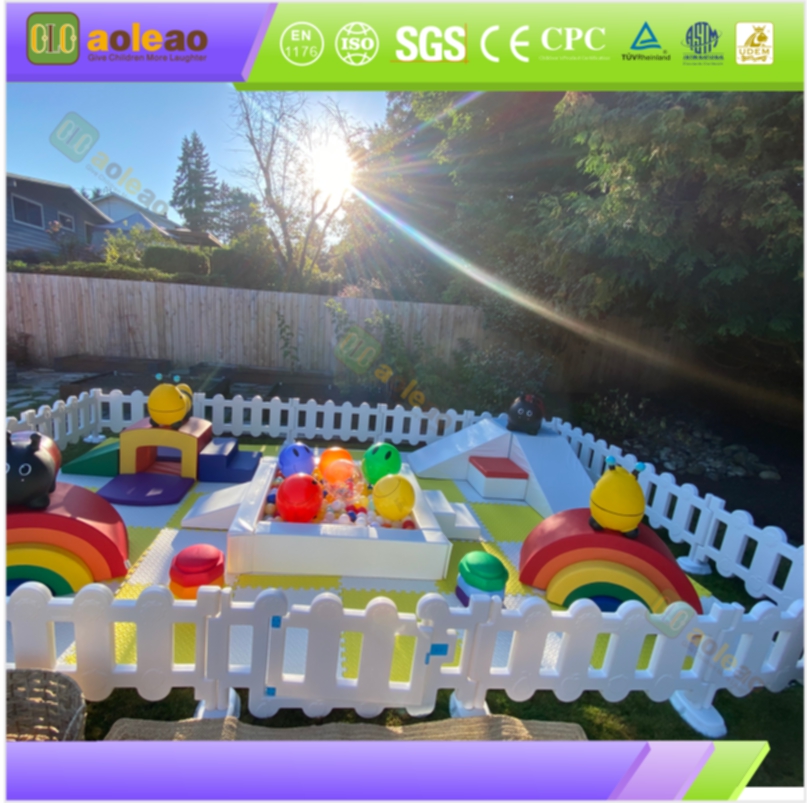 Naughty Castle Soft Play - Sfida integrata + Sicurezza morbida - Ampio parco giochi per bambini - Traffico intenso | Aoleao