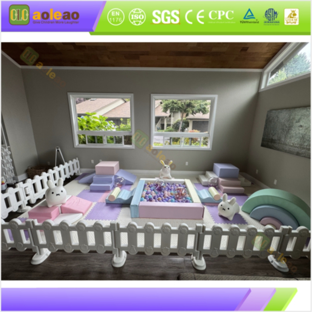 Petite aire de jeux int&eacute;rieure douce – Tunnel d'escalade multifonction – Garderie pr&eacute;scolaire – Coins arrondis s&ucirc;rs, facile &agrave; nettoyer | Aol&eacute;ao