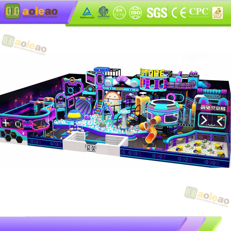 קניון Atrium Naughty Castle מרכז קניות ציוד תנועה גדול שפר את זרימת הלקוחות