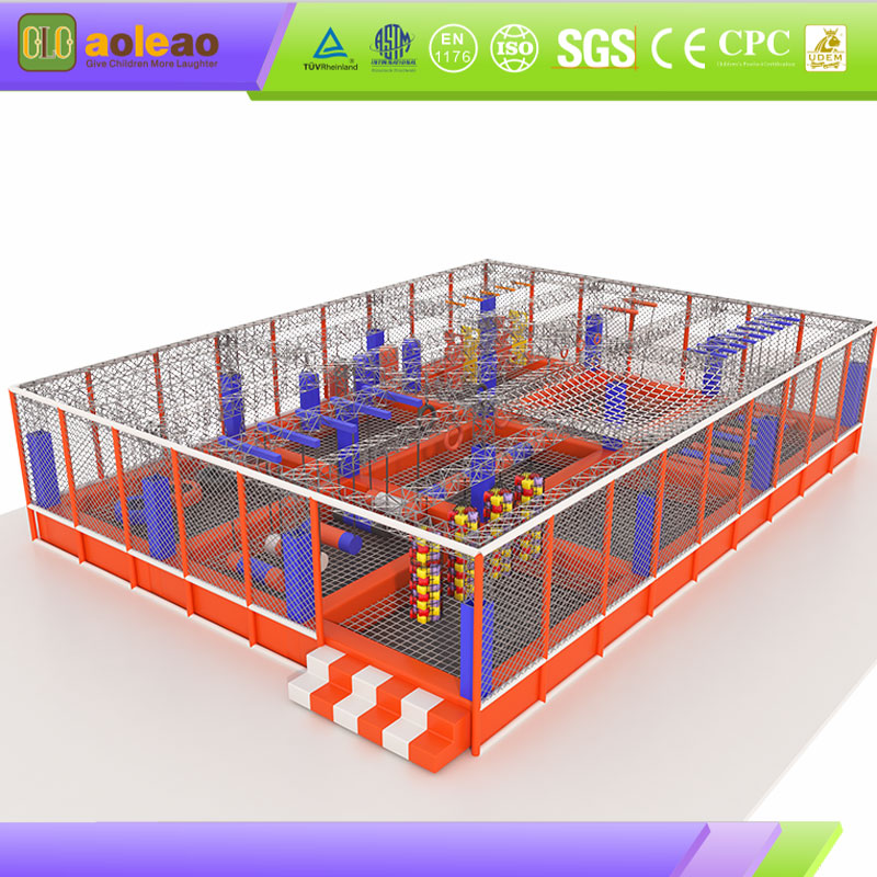 Innend&oslash;rs Ninja lekeplass-3D flerlags layout-kommersiell atrium-sterk kundeattraksjon | Aoleao
