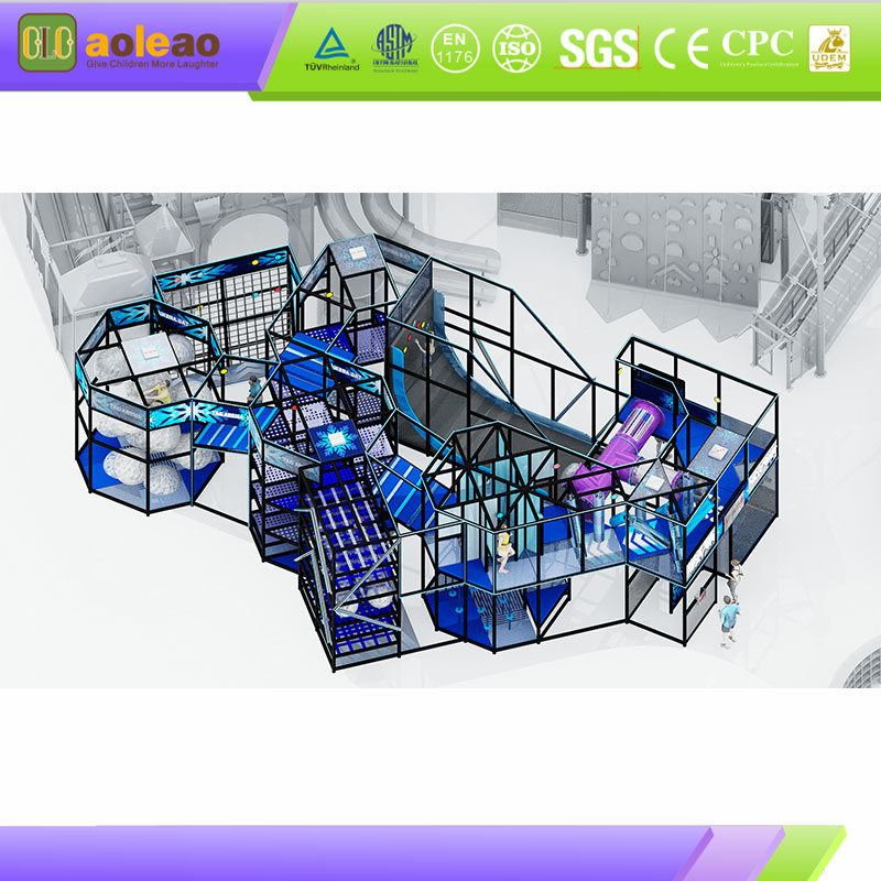 Indoor Ninja Obstacle Track - Měkk&yacute; ochrann&yacute; bal&iacute;ček-Dětsk&eacute; fitness centrum-Anti-Collision Safe | Aoleao