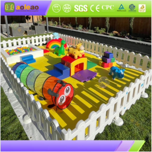Soft Ball Pit Fence - Tykk polstring + Pustende Mesh - Lekeomr&aring;de skillevegg - Fleksibel DIY-kombinasjon | Aoleao