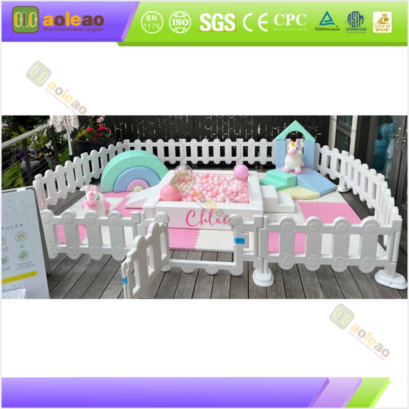 Soft Slide Combo - ສະໄລ້ກວ້າງ + Soft Guardrail - ພື້ນທີ່ຫຼິ້ນໃນຮົ່ມ - ການຍົກລະດັບຄວາມປອດໄພຂອງເບາະຕ້ານການຕົກ | ອ່າວ