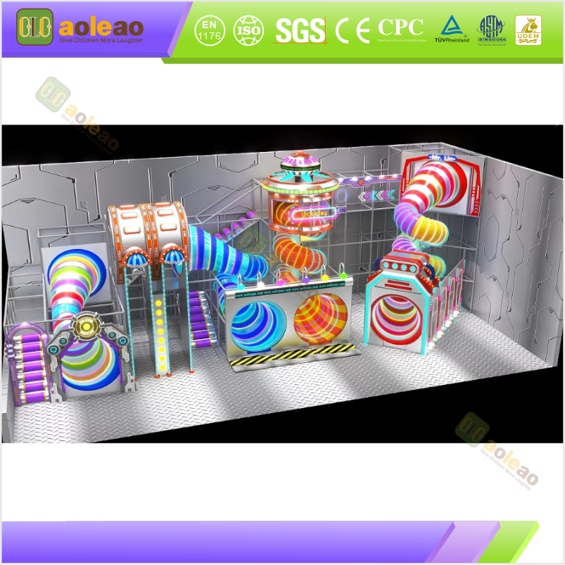 Set Slide Taman Bermain Dalam Ruangan, Atrium Mall, Tempat Check-In Anak Populer