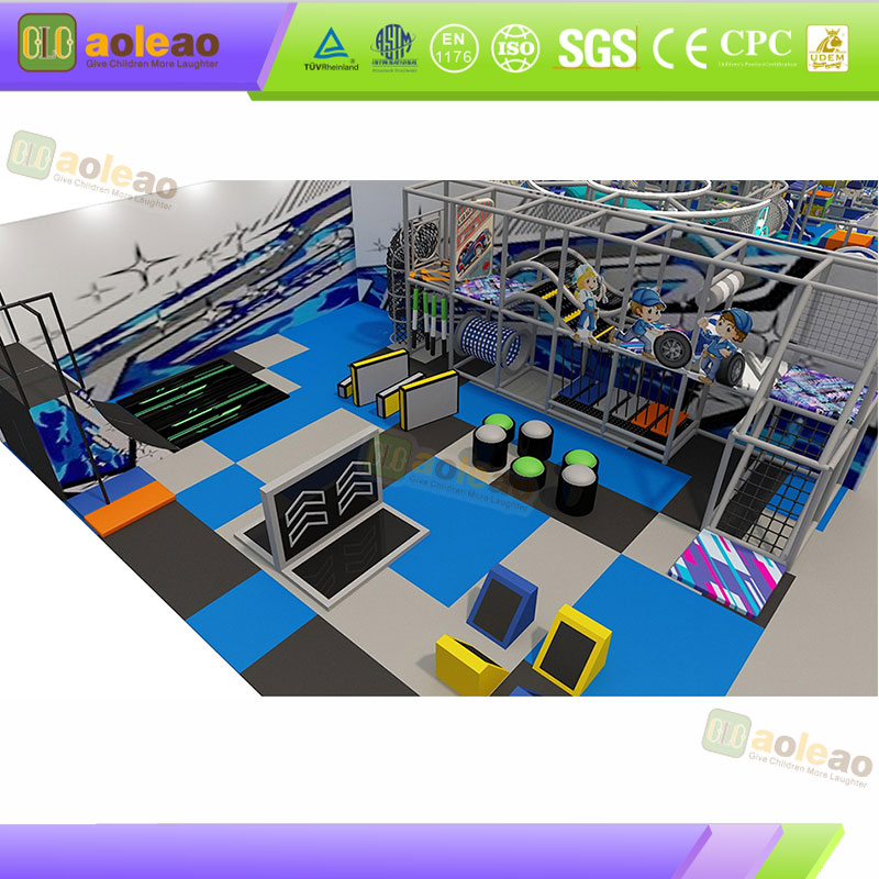 Syst&egrave;me de jeu int&eacute;rieur avec cadre d'obstacles - Entra&icirc;nement &agrave; la coordination physique - Terrain de jeu int&eacute;rieur complet - Norme de s&eacute;curit&eacute; commerciale | Aol&eacute;ao