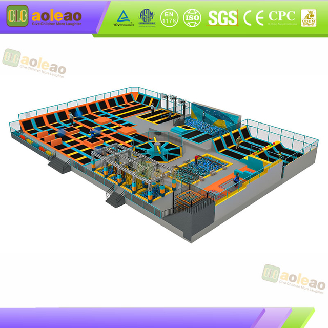 Fire Retardant Trampoline Park- Fireproof Coating Process- Enclosed Indoor Venue- Safety Certified | Աօլեաո