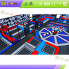 Parque de trampolines - Acolchado de alta elasticidad y seguridad - &Aacute;rea de juegos cubierta en el centro comercial - Personalizaci&oacute;n comercial | Aoleao