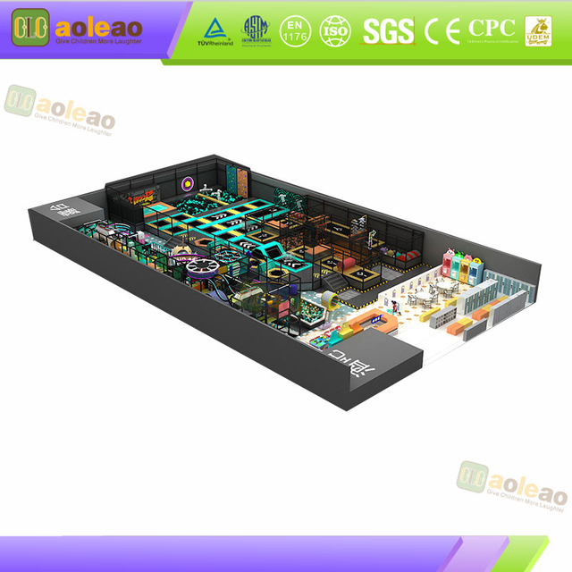 Large Indoor Trampoline Park- Multi-Zone Partition Design- Համապարփակ զվարճանքի այգի- Ամբողջական հարմարություններ | Աօլեաո