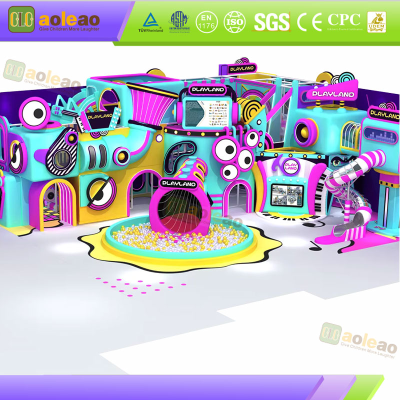 Indoor Slide Naughty Castle Spiral S-Slide Design Kids Play Area Smooth No Clothes