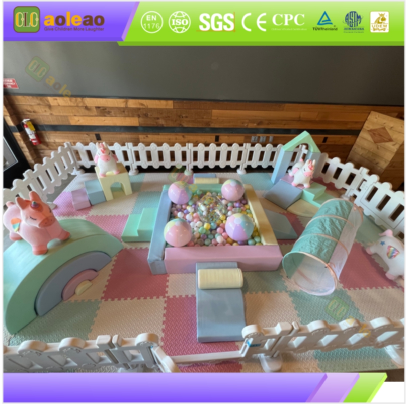 Naughty Castle Soft Play - Sfida integrata + Sicurezza morbida - Ampio parco giochi per bambini - Traffico intenso | Aoleao