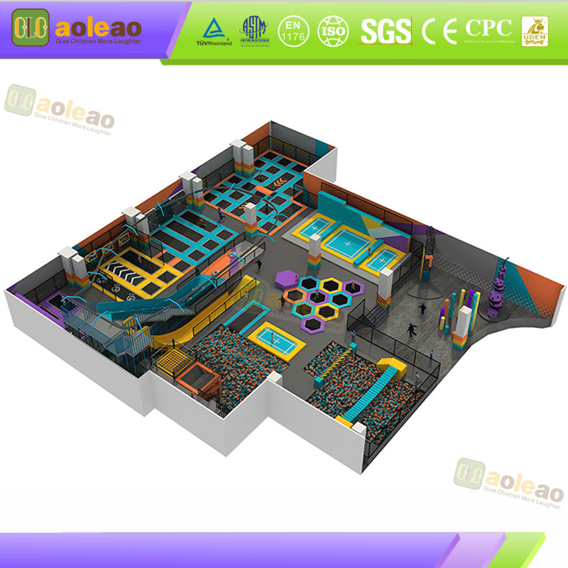 Teen Trampoline Park- H&oslash;ystyrke Rammestruktur- Ungdomsaktivitetssenter- Stallfirma | Aoleao
