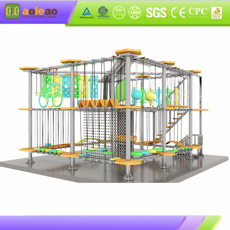 Indoor Aerial Provocatio cursus - Multi-Difficilis gradus - Genus Play Venue - Fun Physica disciplina-oleao