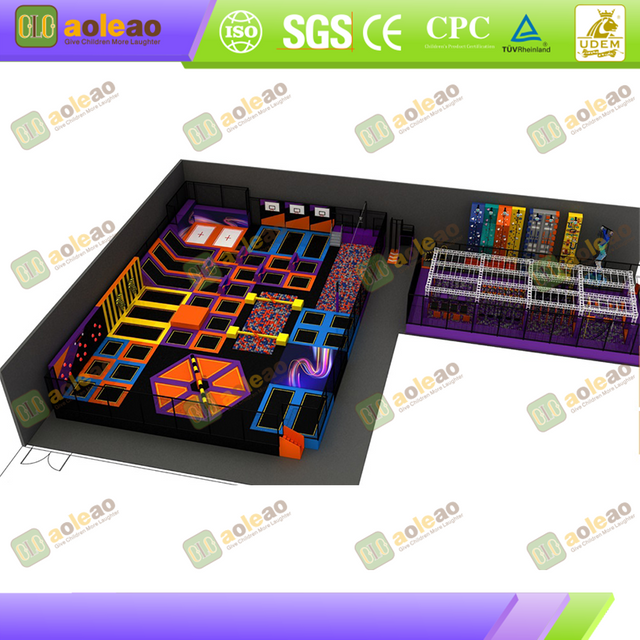 Parque Trampolim – Espa&ccedil;o para Aprimoramento de Habilidades – Parque de Aventuras Infantis com Corridas de Obst&aacute;culos