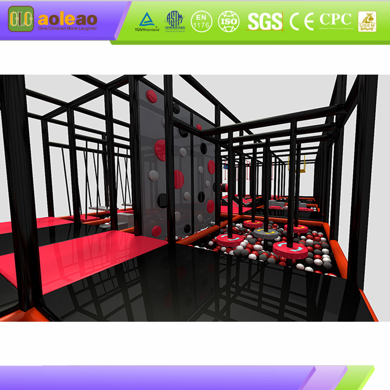 Binnenshuise Ninja Extreme Hindernis-Mededingende Spele-Sport Vermaak Plek-Immersive Ervaring | Aoleao