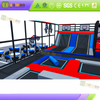 Parque de trampolines - Acolchado de alta elasticidad y seguridad - &Aacute;rea de juegos cubierta en el centro comercial - Personalizaci&oacute;n comercial | Aoleao