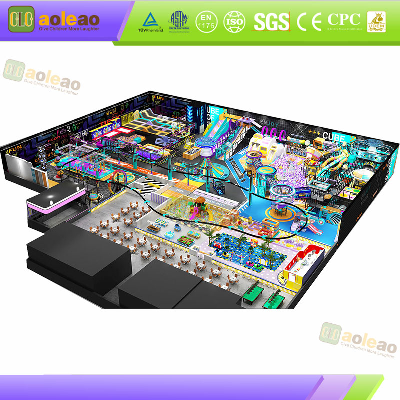 Ampio parco giochi al coperto, layout salvaspazio, attrazione del centro commerciale, elevato appeal per i clienti | Aoleao