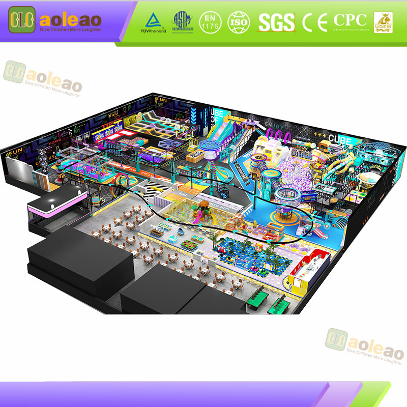 Ampio parco giochi al coperto, layout salvaspazio, attrazione del centro commerciale, elevato appeal per i clienti | Aoleao