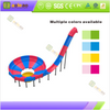 toboggan &agrave; bol en spirale aux couleurs rouge et bleu