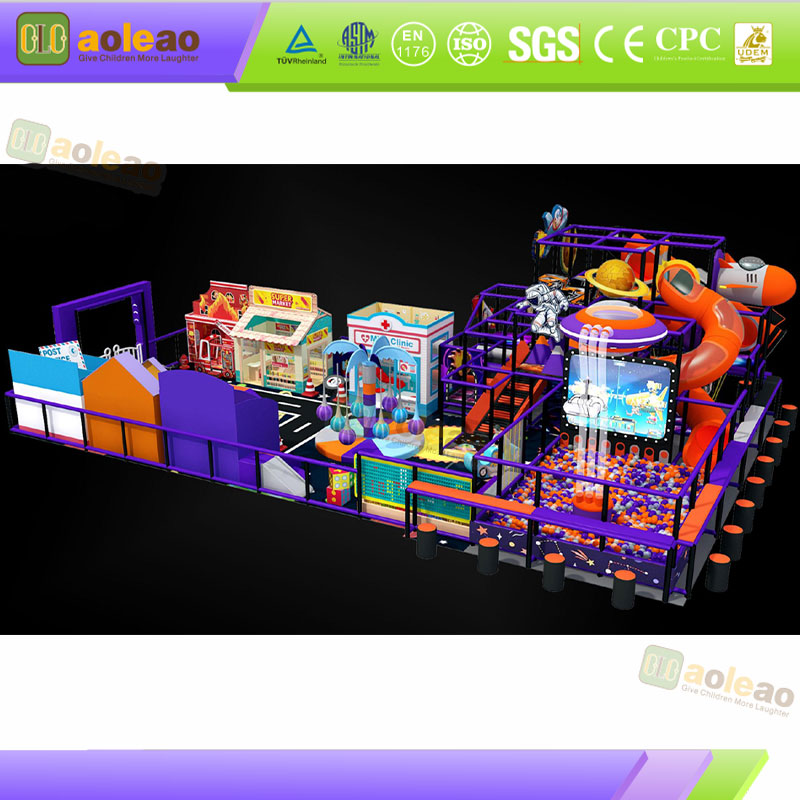 Indoor Frame Adventure Course - Barrier Crossing & Climbing - Commercial Indoor Playground - Reinforced Welded Frame | Aoleao