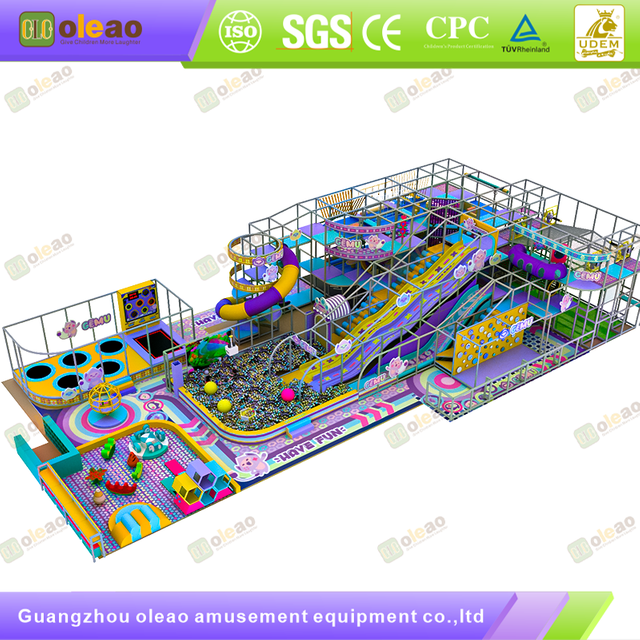 Equipamento de playground interno Soft Play Crian&ccedil;a Escalada Parque de Aventura Infantil (Slide & Ball Pit & Climb Combo)