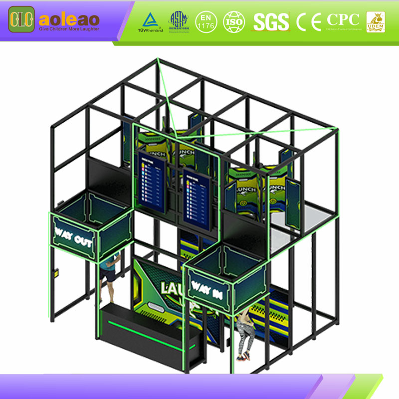 Indoor Ninja Warrior Training - High-Strength Steel Frame - Mall Family Park-Stable & Safe | Aoleao