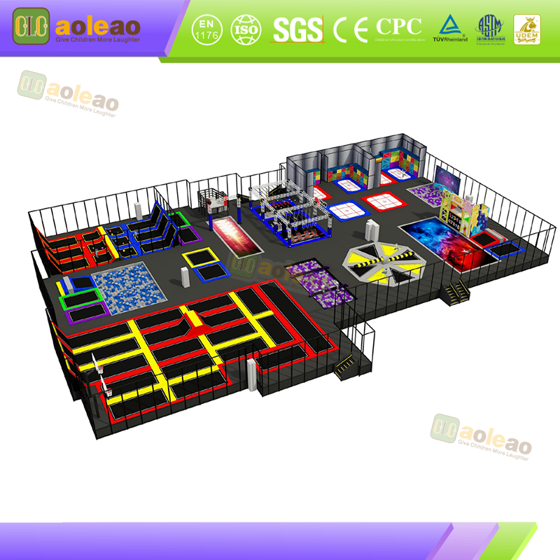 Complexo de divers&otilde;es de trampolim Integra&ccedil;&atilde;o de v&aacute;rios projetos Interior One-Stop Amusement Solu&ccedil;&atilde;o de lucro &uacute;nico