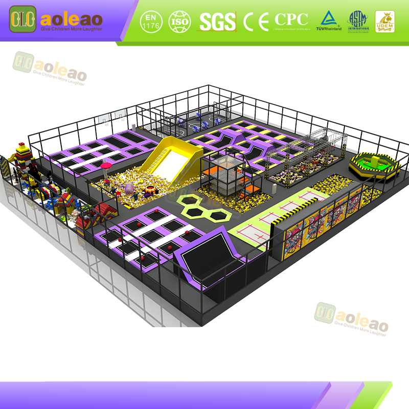 Personnalisation de la taille et du style du trampoline commercial personnalis&eacute; Une salle de trampoline int&eacute;rieure exclusive cr&eacute;e un avantage concurrentiel diff&eacute;renci&eacute;