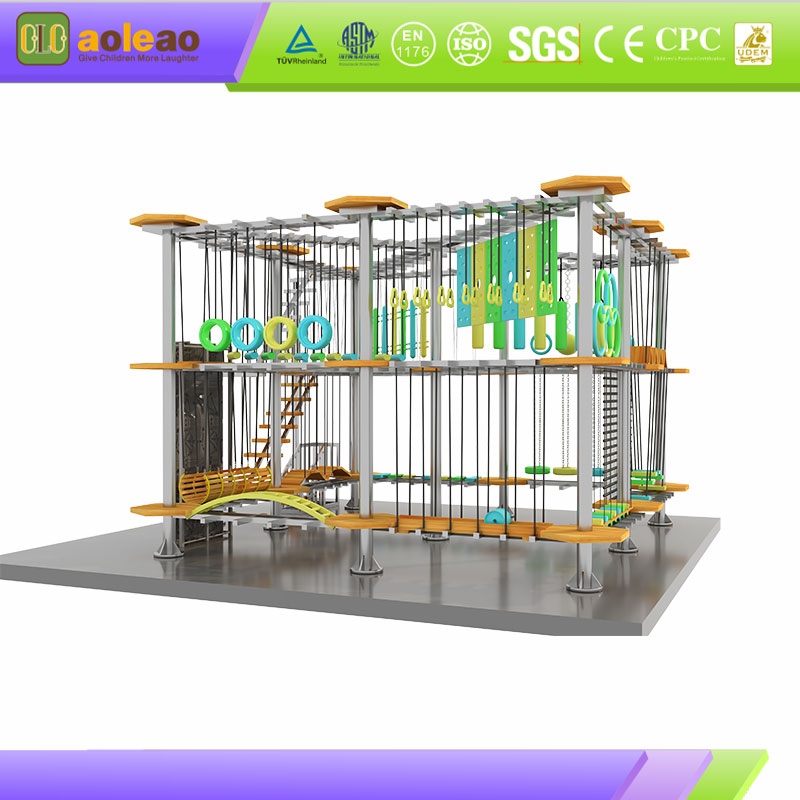Indoor Aerial Provocatio cursus - Multi-Difficilis gradus - Genus Play Venue - Fun Physica disciplina-oleao