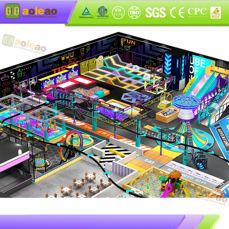 Ampio parco giochi al coperto, layout salvaspazio, attrazione del centro commerciale, elevato appeal per i clienti | Aoleao