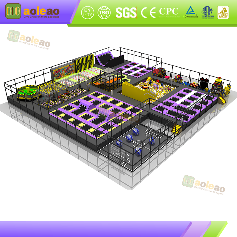 Personnalisation de la taille et du style du trampoline commercial personnalis&eacute; Une salle de trampoline int&eacute;rieure exclusive cr&eacute;e un avantage concurrentiel diff&eacute;renci&eacute;