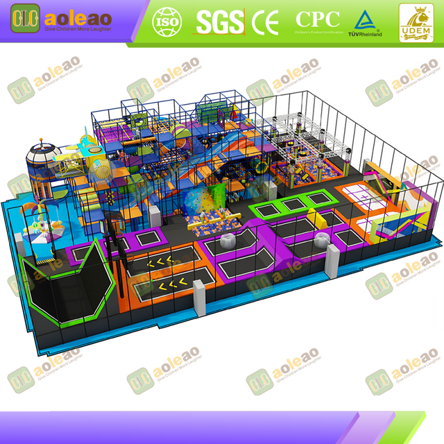 Trampoline Park – Endurance-Building Haven – Kids Adventure Park com trilhas de aventura