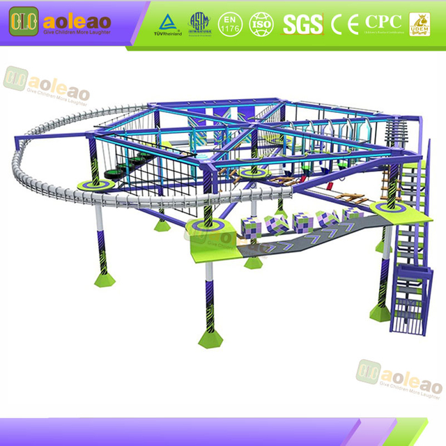 Indend&oslash;rs High Zipline Udstyr-Silent Gliding System-Omfattende forlystelsescenter-Fordybende eventyr | Aoleao