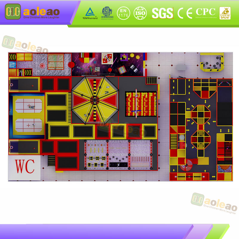 Набор препятствий в виде 3D-стереорамки — многопутевой игровой режим — большое крытое развлекательное заведение — конструкция с высокой стабильностью | Аолеао